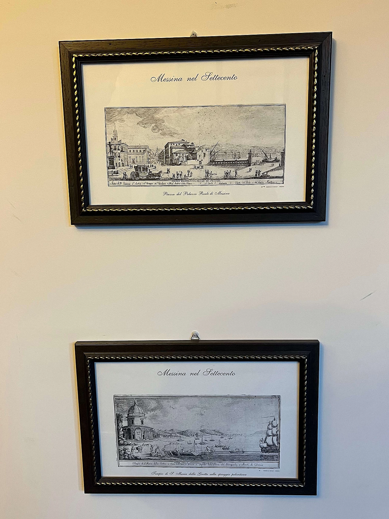 4 Stampe di vedute di Messina, anni '40 2
