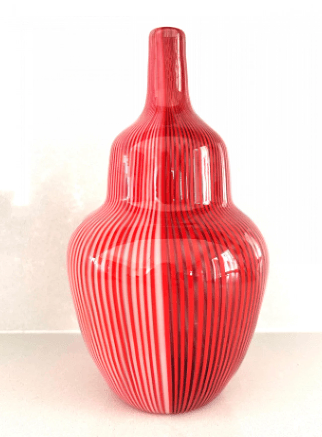 Tessuti Battuti vase by Carlo Scarpa and Paolo Venini for Venini, 1985 2