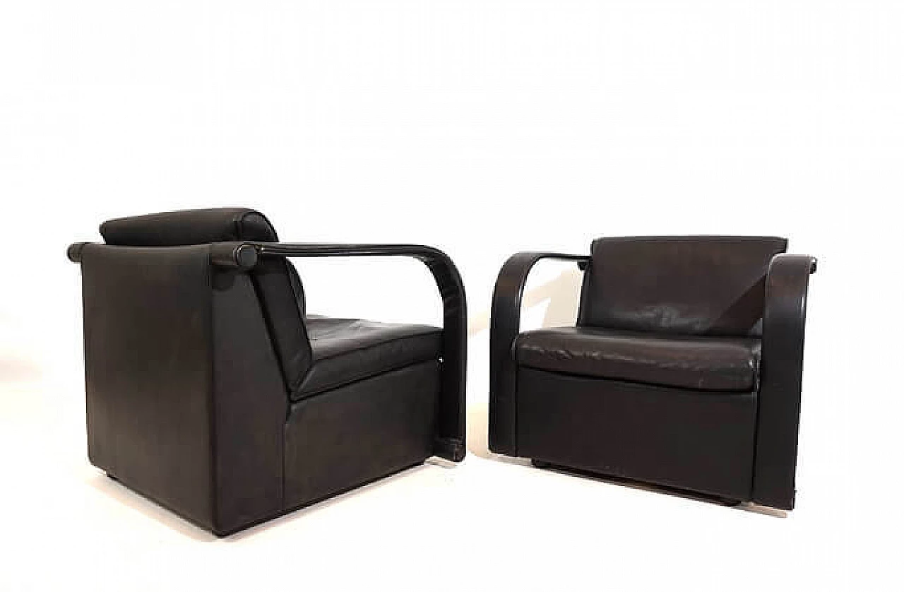 Pair of Arcona armchairs by Otto Zapf for Art Collection, 1980s 8