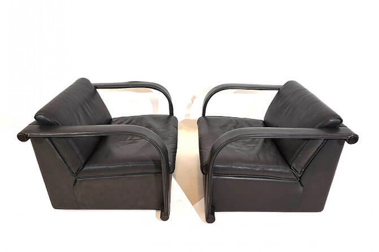 Pair of Arcona armchairs by Otto Zapf for Art Collection, 1980s 15