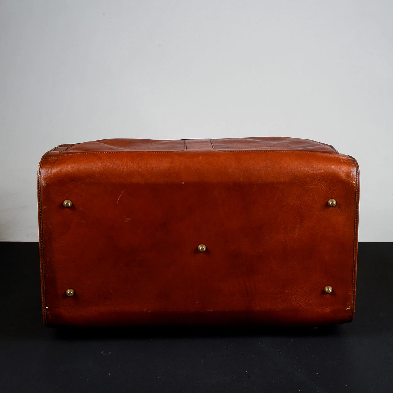 Borsa da medico in pelle e metallo ottonato 7