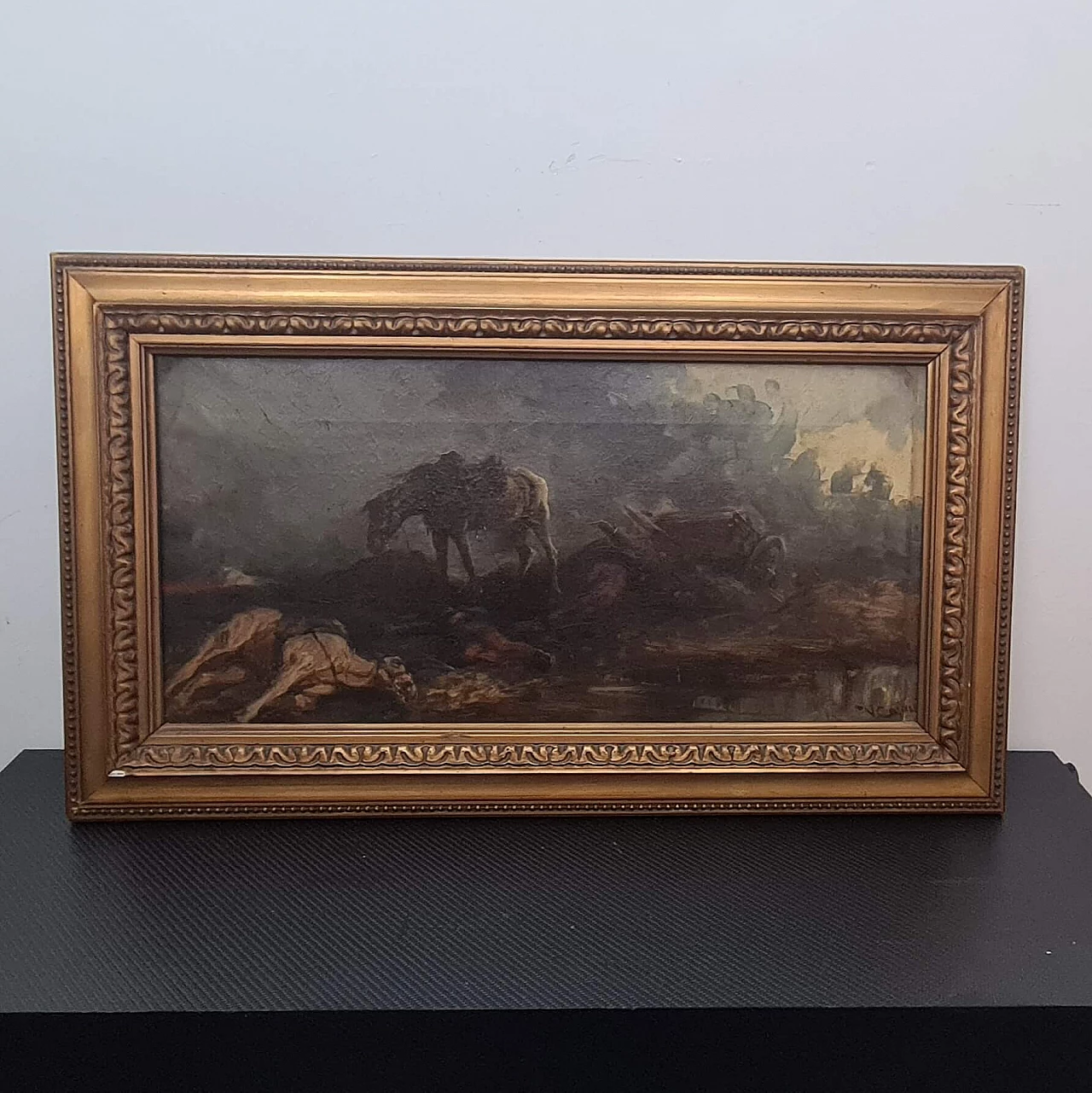 Vittorio Cajani, La Forza del Destino, dipinto a olio su tela, '800 1