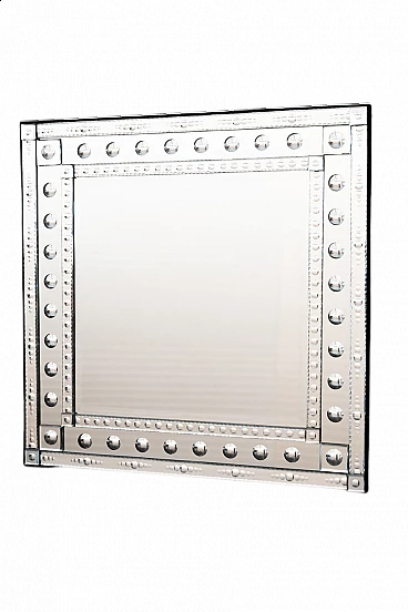 Square decorative wall mirror, 1970s