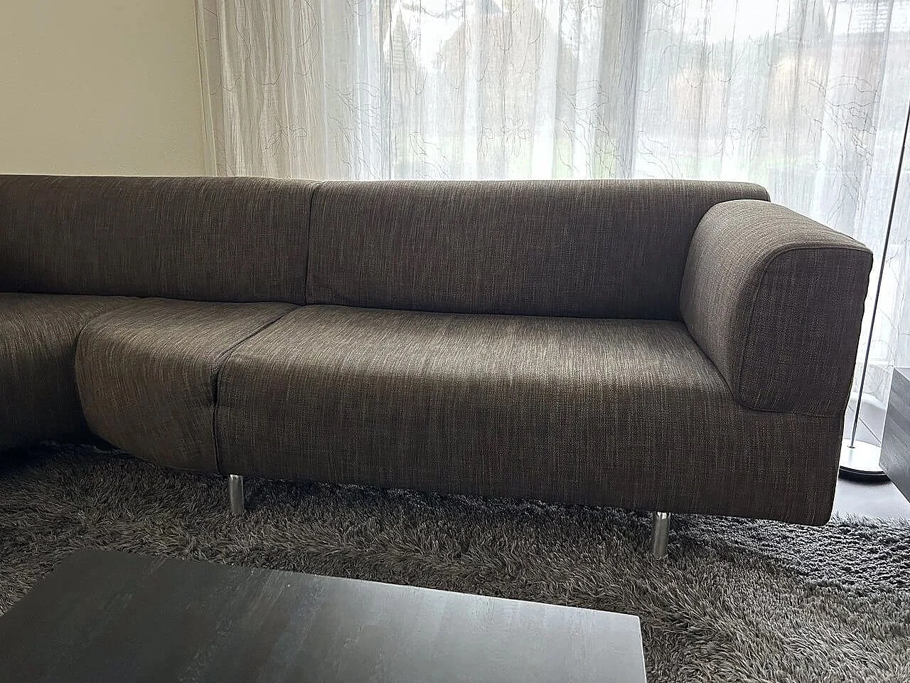 Divano angolare MET 250 in tessuto Trial di Piero Lissoni per Cassina 4