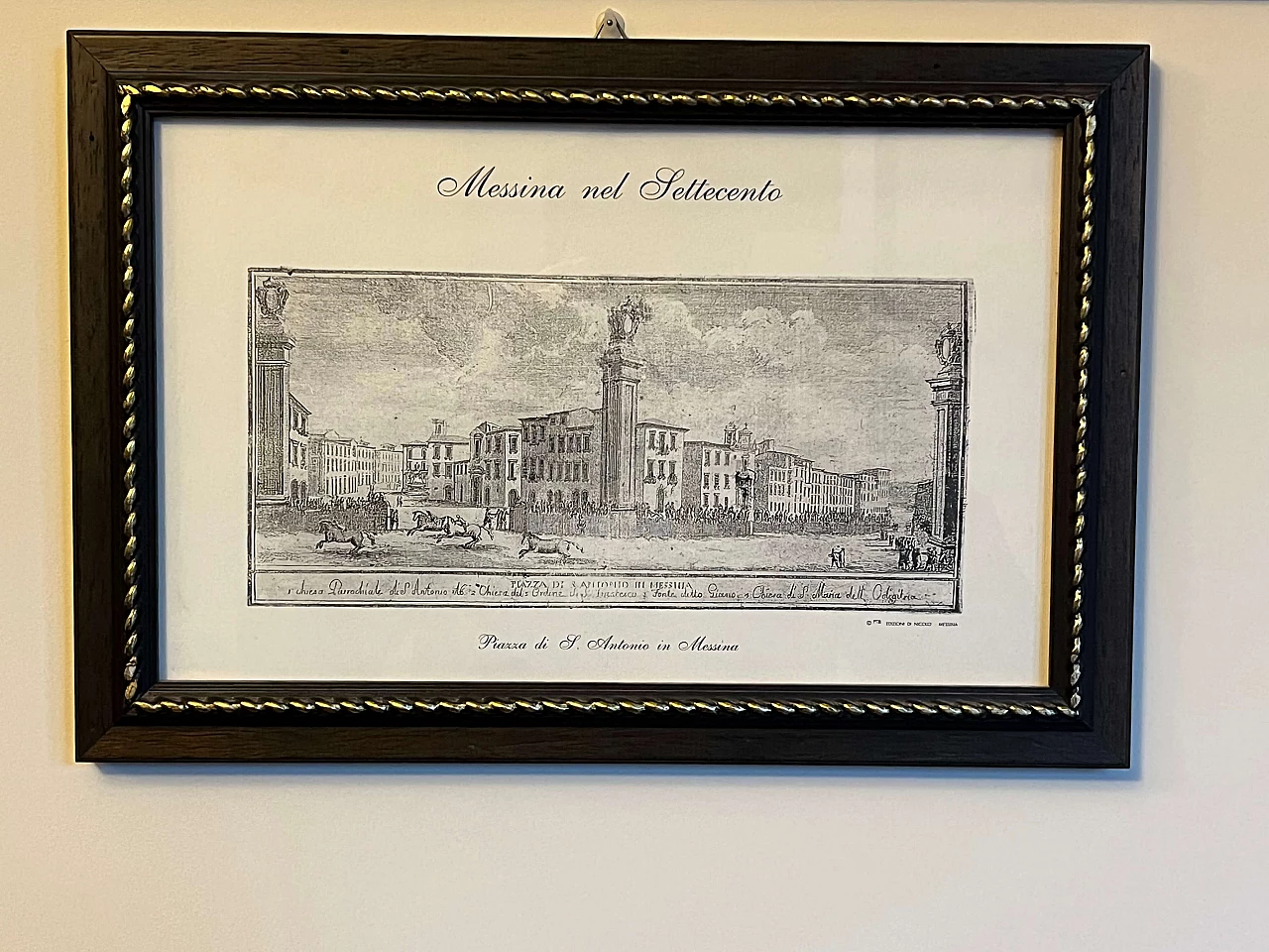 Veduta di Piazza Sant'Antonio a Messina, stampa, anni '50 6