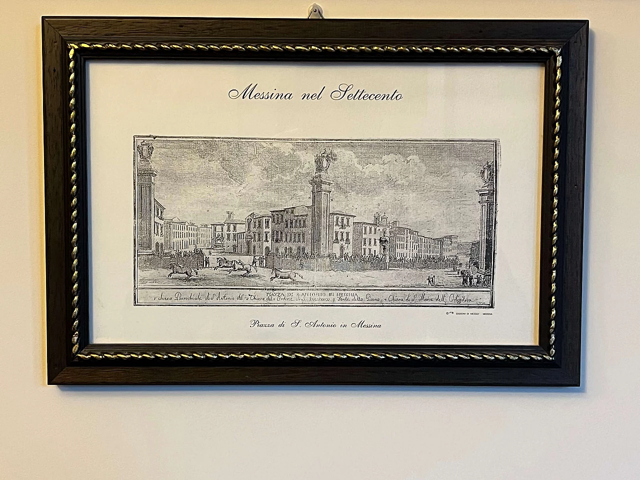 Veduta di Piazza Sant'Antonio a Messina, stampa, anni '50 7