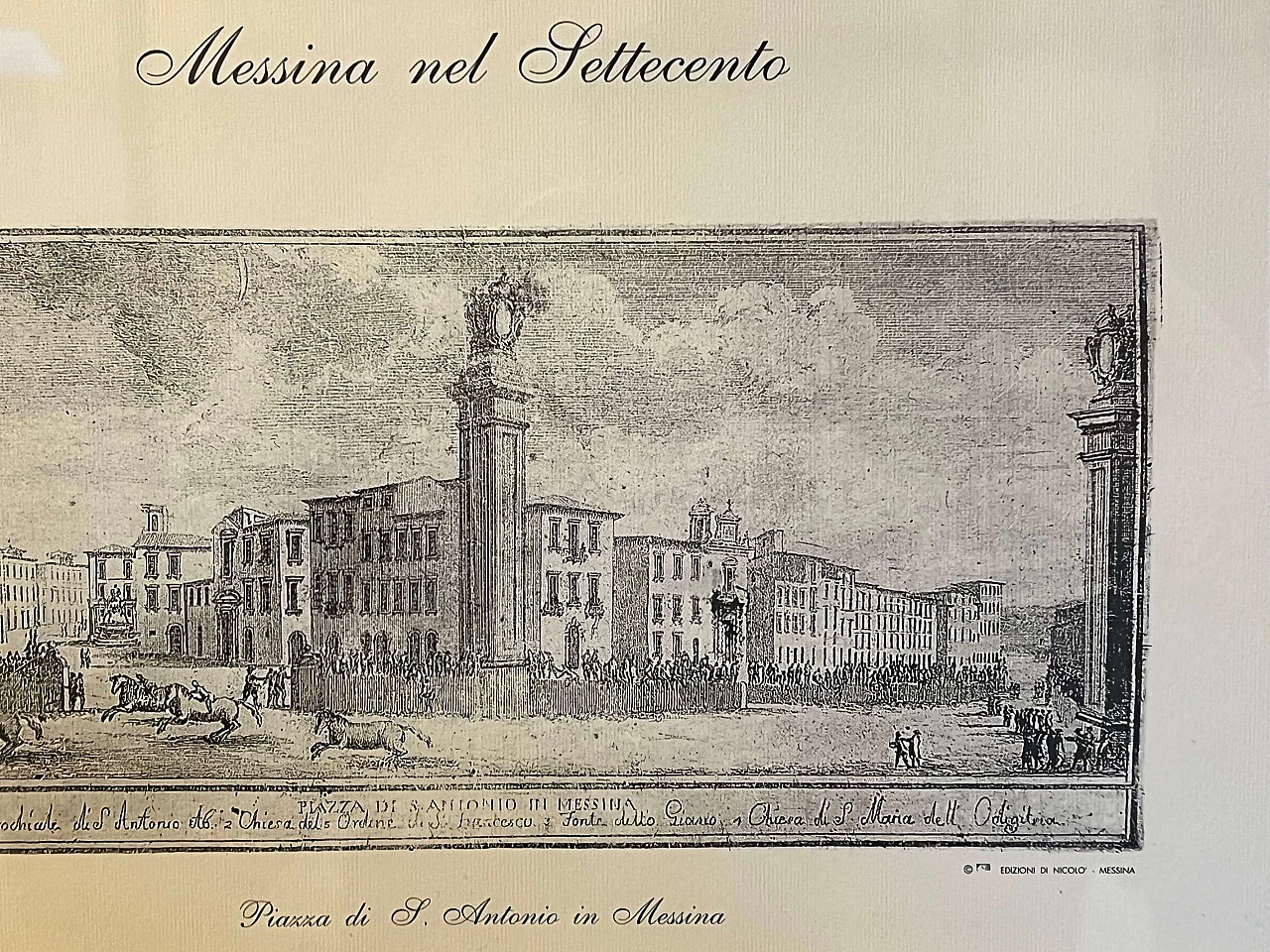 Veduta di Piazza Sant'Antonio a Messina, stampa, anni '50 8