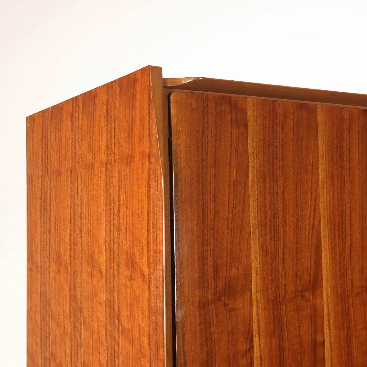 Mahogany veneered wooden wardrobe, 1960s 4