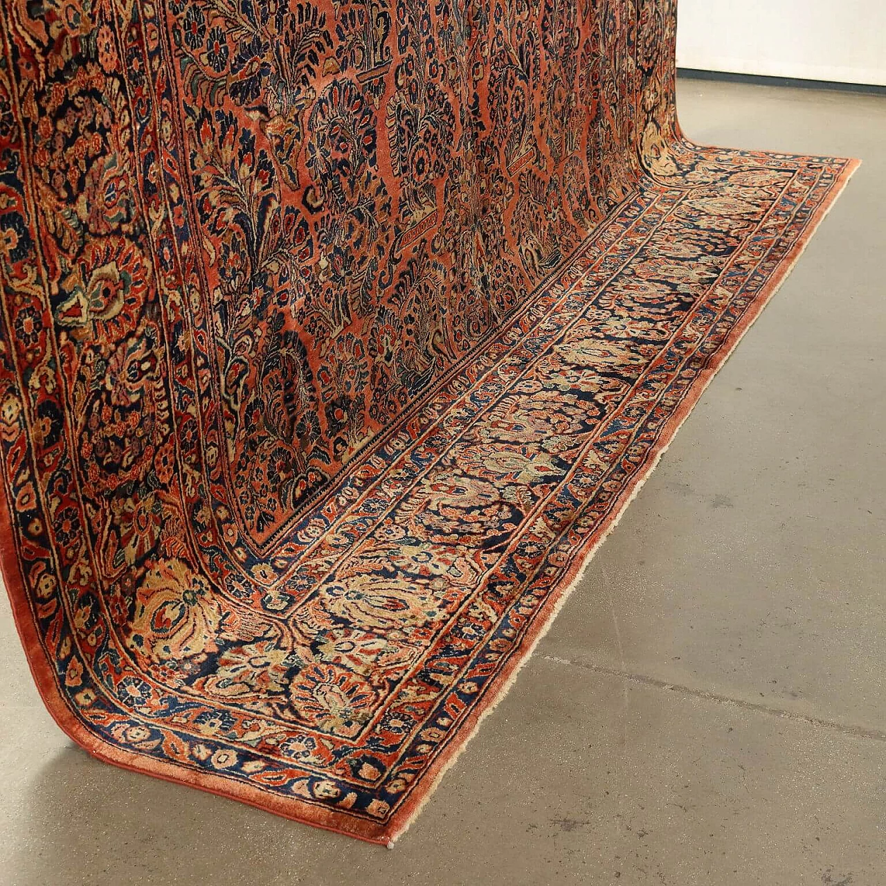 Iranian Saruk American cotton and wool carpet 7