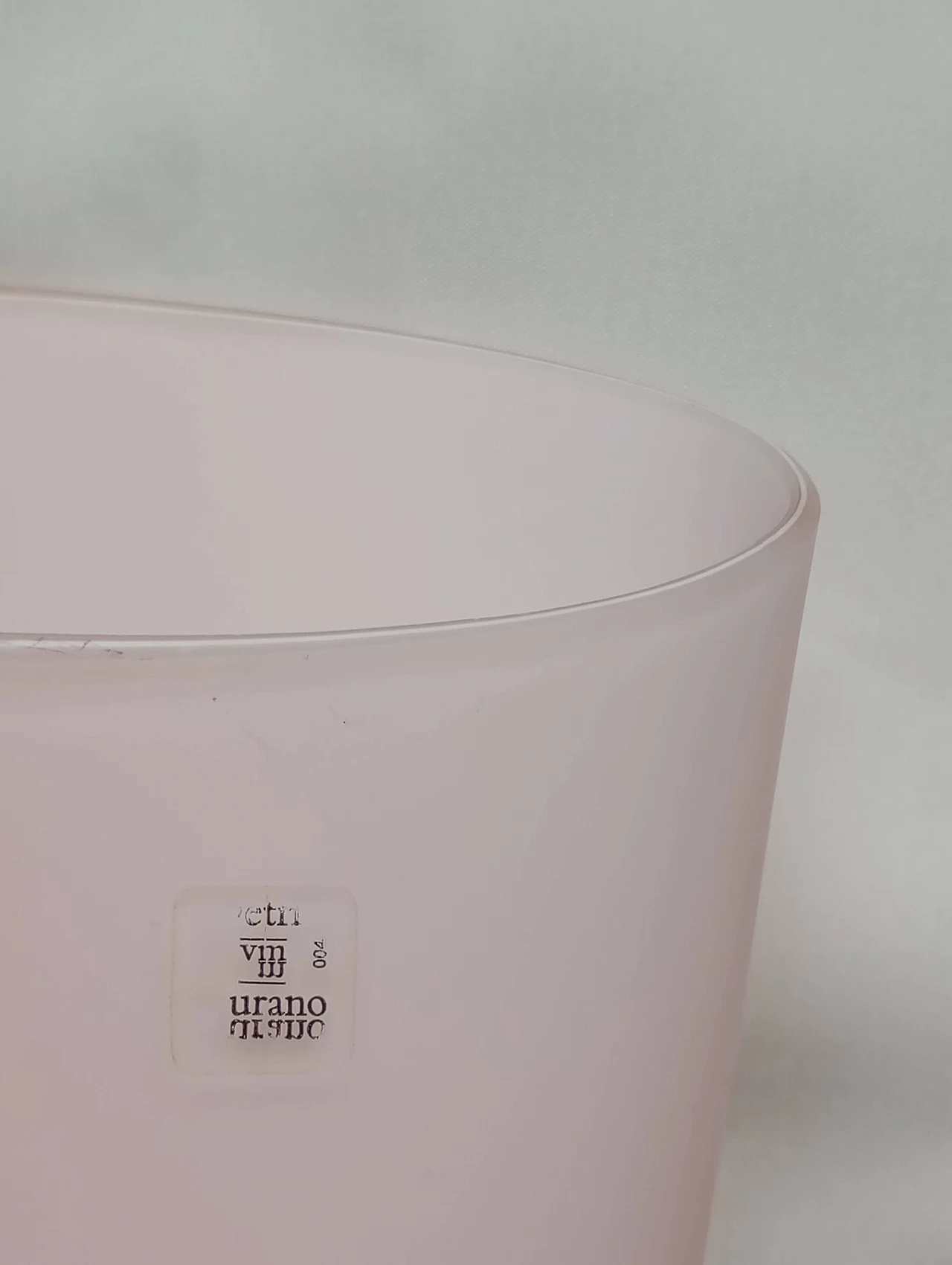 Applique in vetro di Murano rosa, anni '80 3