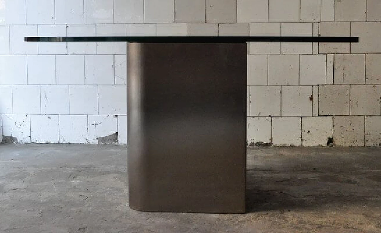 Table in crinkled crystal by Lodovico Acerbis for Acerbis, 1970s 3