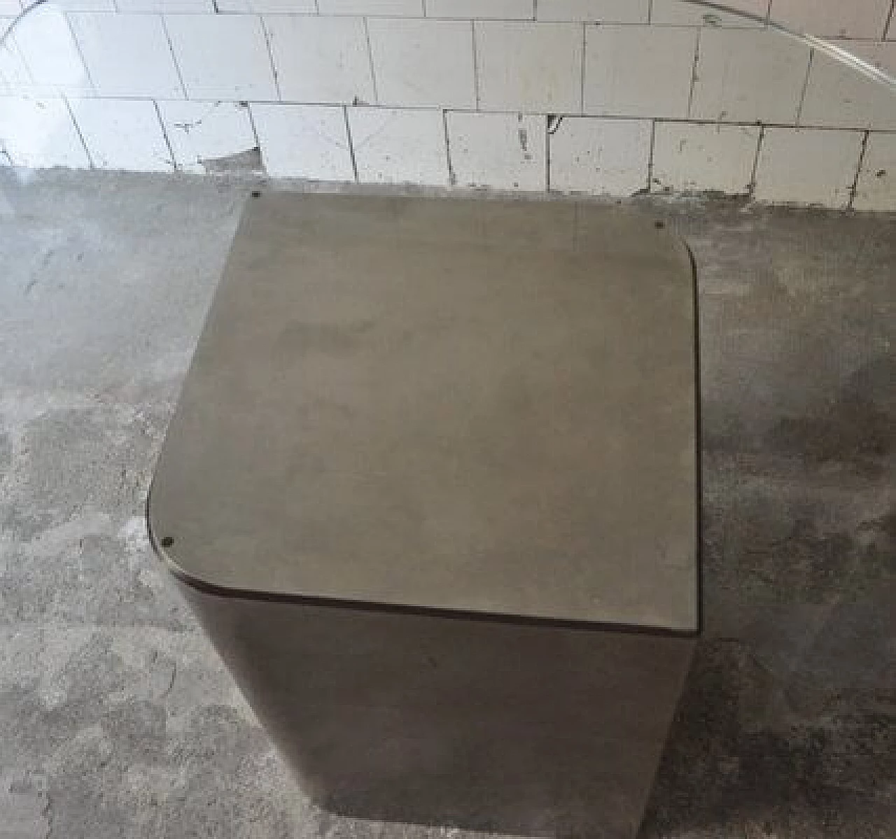 Table in crinkled crystal by Lodovico Acerbis for Acerbis, 1970s 4