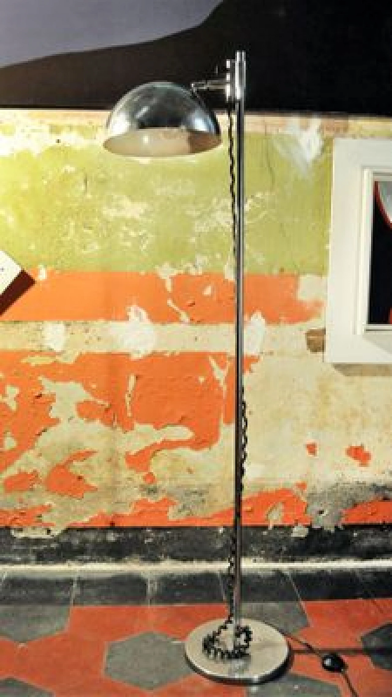 Lampada da terra cromata di Goffredo Reggiani per Reggiani, anni '70 1