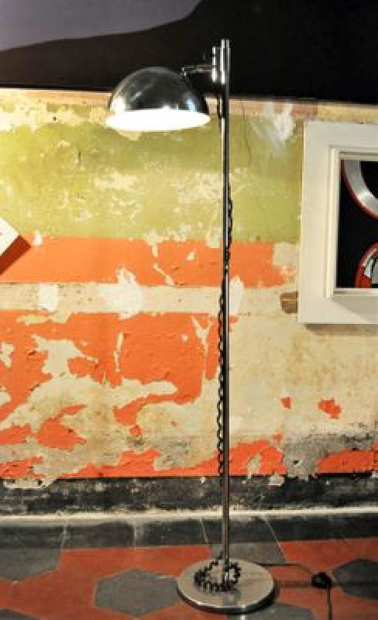 Lampada da terra cromata di Goffredo Reggiani per Reggiani, anni '70 2