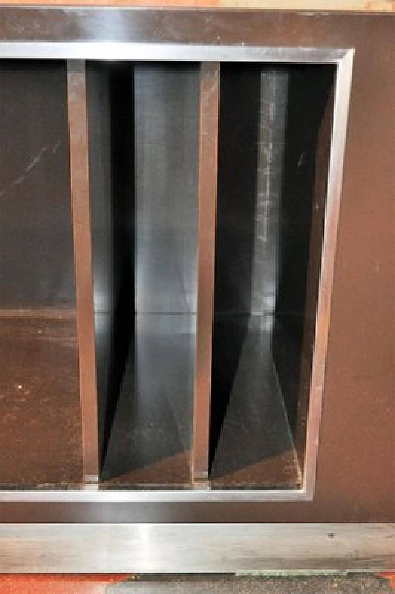 Sideboard in wood, formica and steel details by Antonio Pavia, 1970s 6