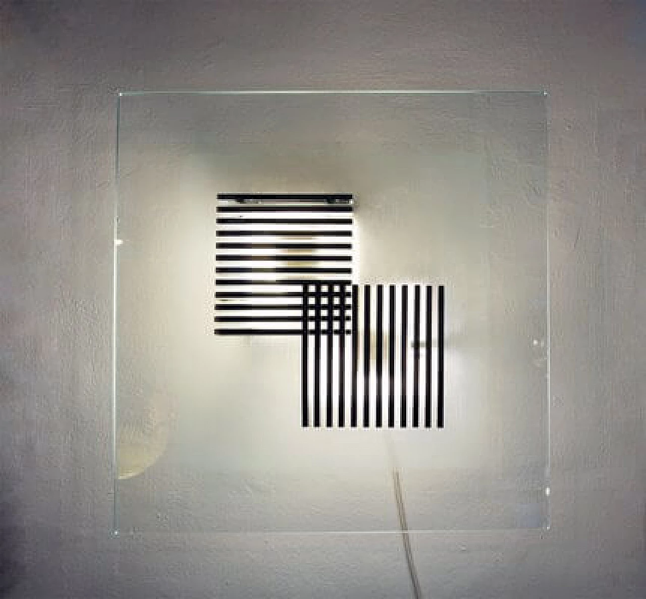 Metal and glass wall light from Esperia, 1970s 2