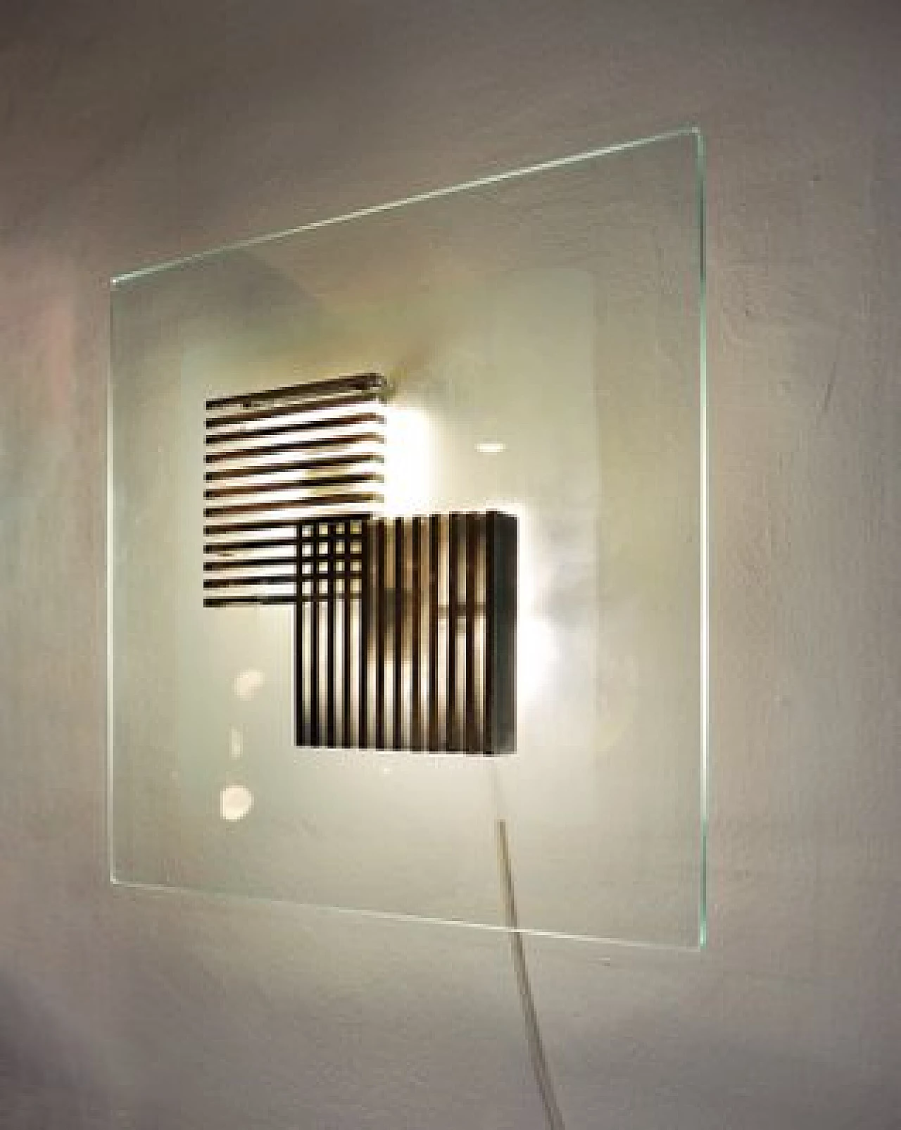 Metal and glass wall light from Esperia, 1970s 5