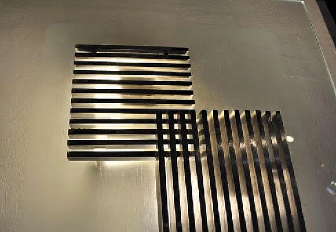 Applique in metallo e vetro di Esperia, anni '70 7