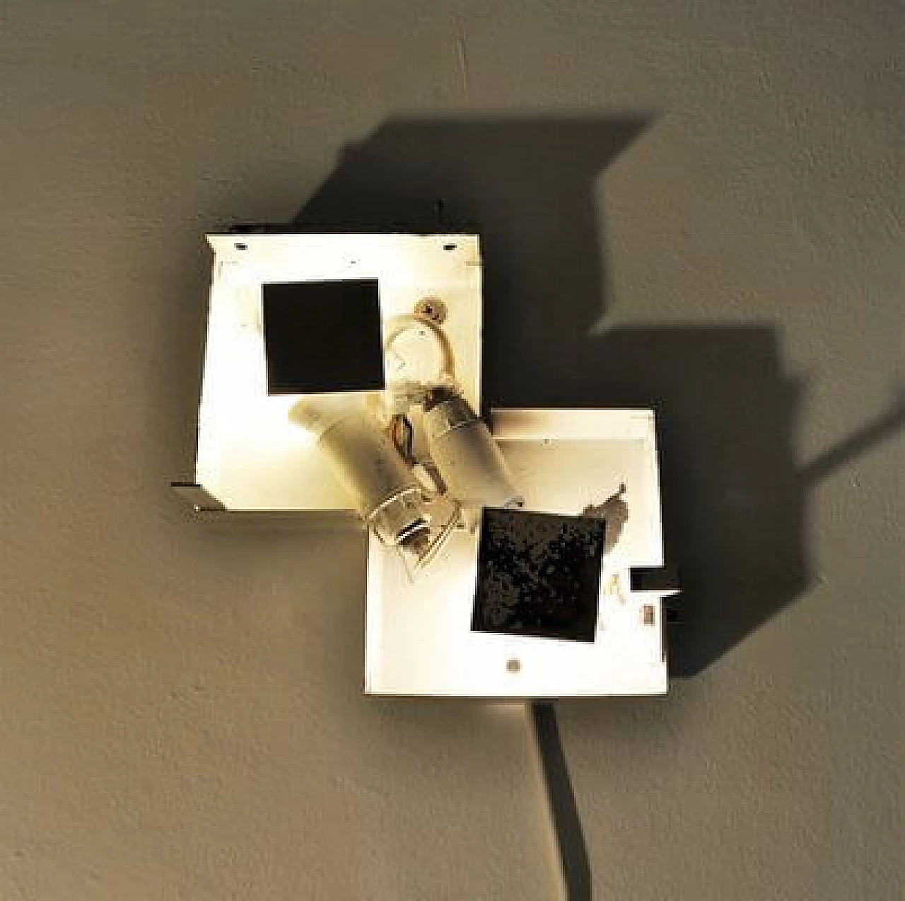 Applique in metallo e vetro di Esperia, anni '70 8