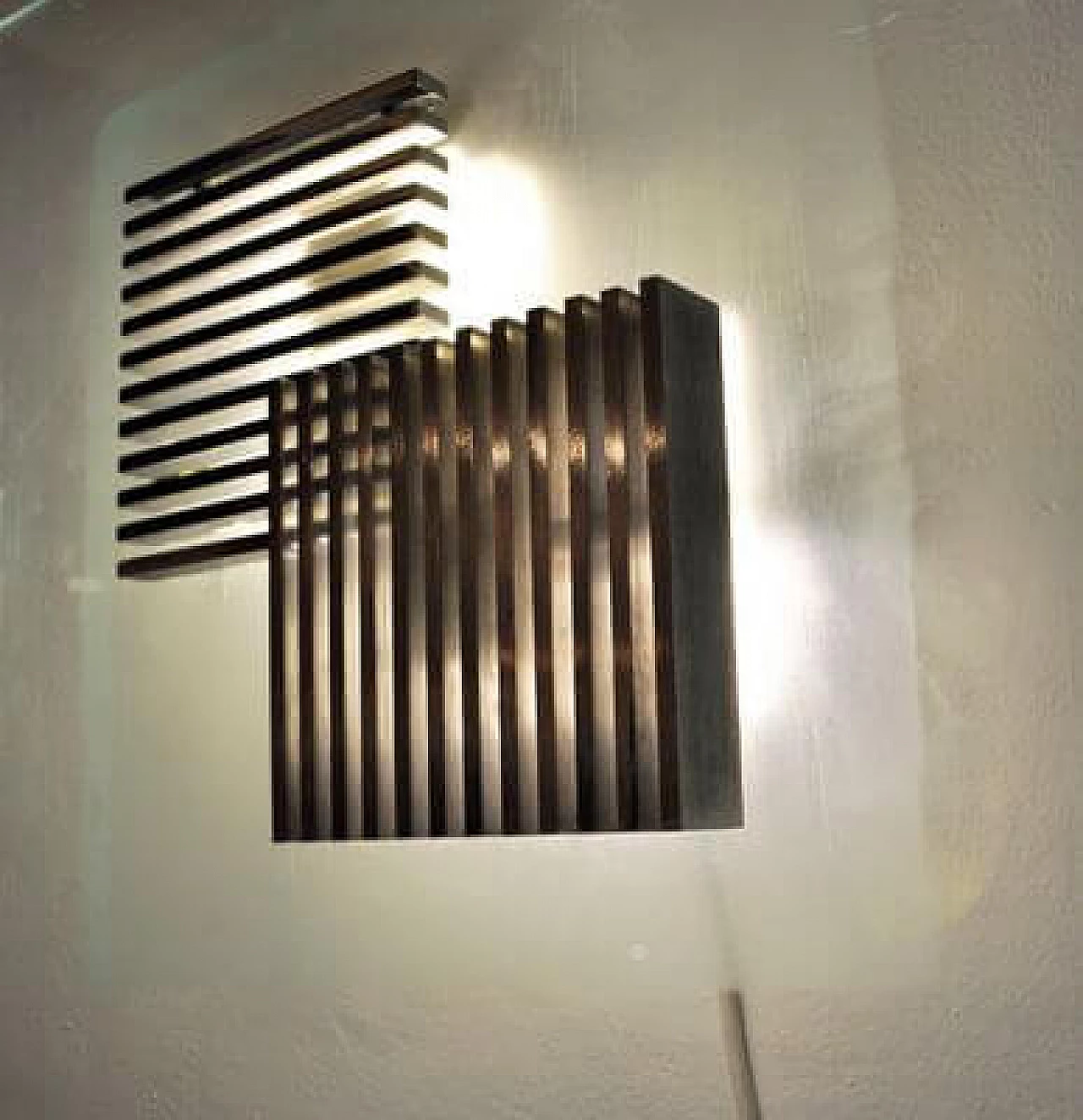 Metal and glass wall light from Esperia, 1970s 9