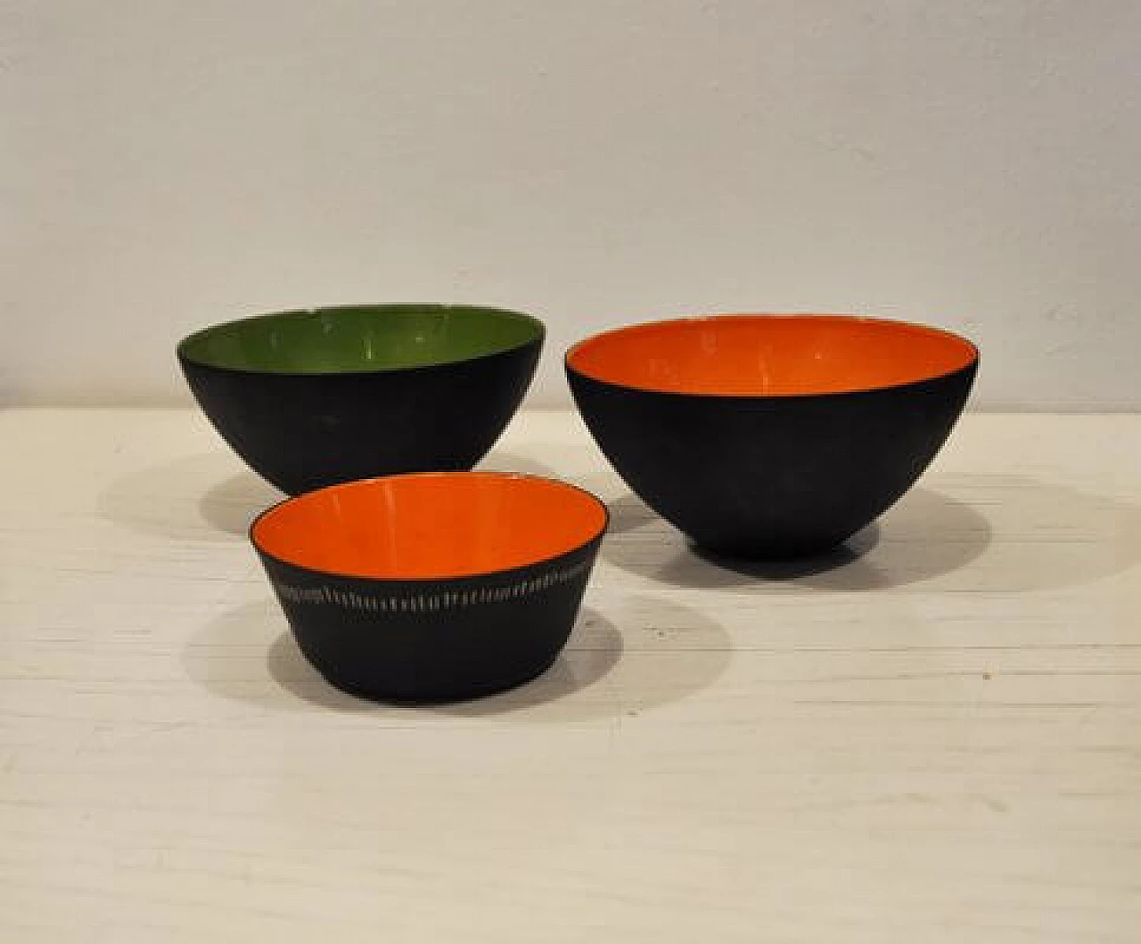 3 Krenit bowls by Herbert Krenchel for Torben Ørskov, 1953 1