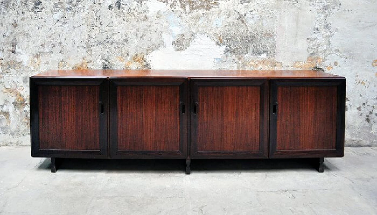 Credenza MB15 in palissandro di Franco Albini per Poggi, 1957 1