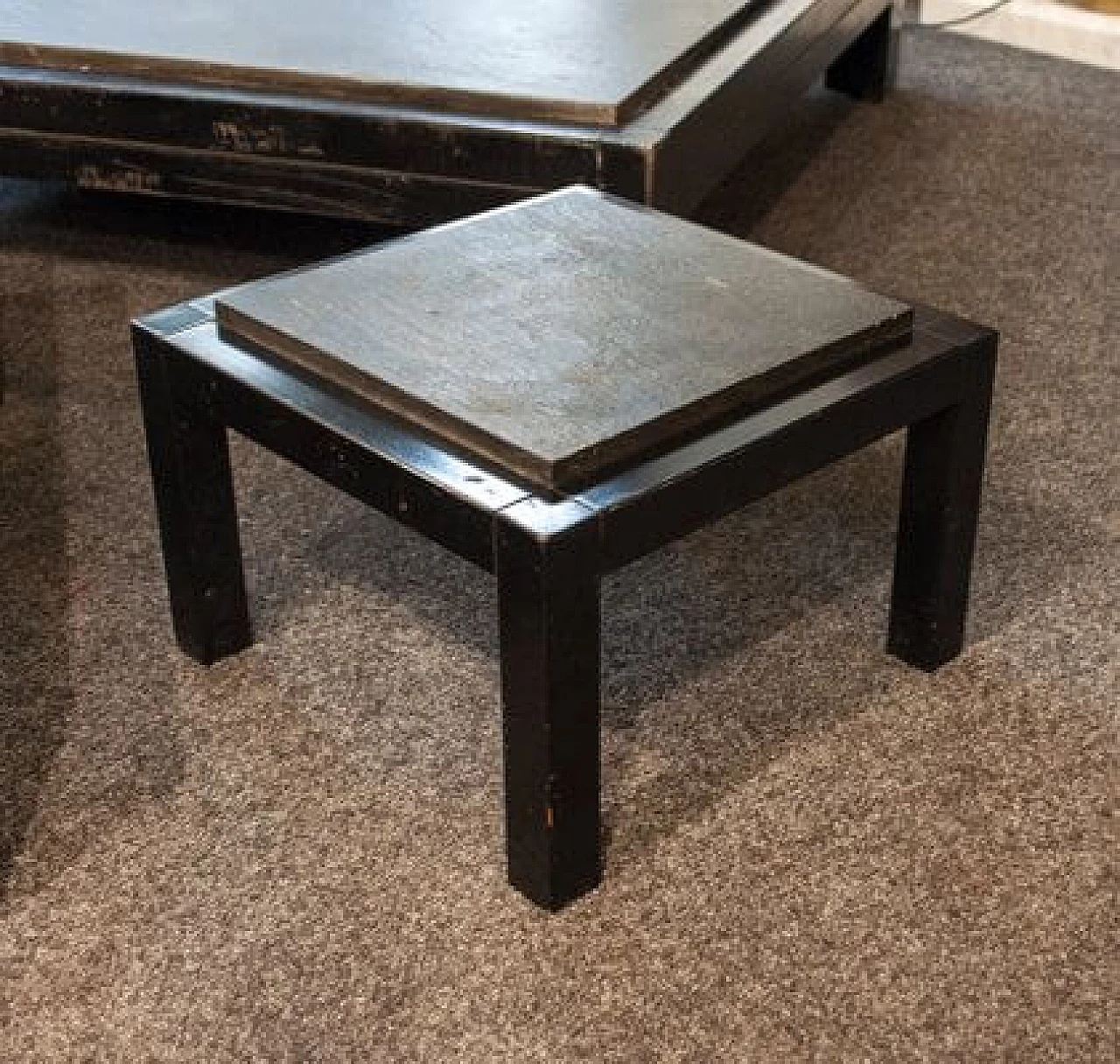 3 iron & slate coffee tables by Urano Palma from Urano Palma , 1970s 2