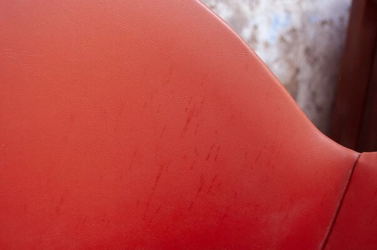 Coppia di Sedie girevoli in ferro e vinile, anni '50 14