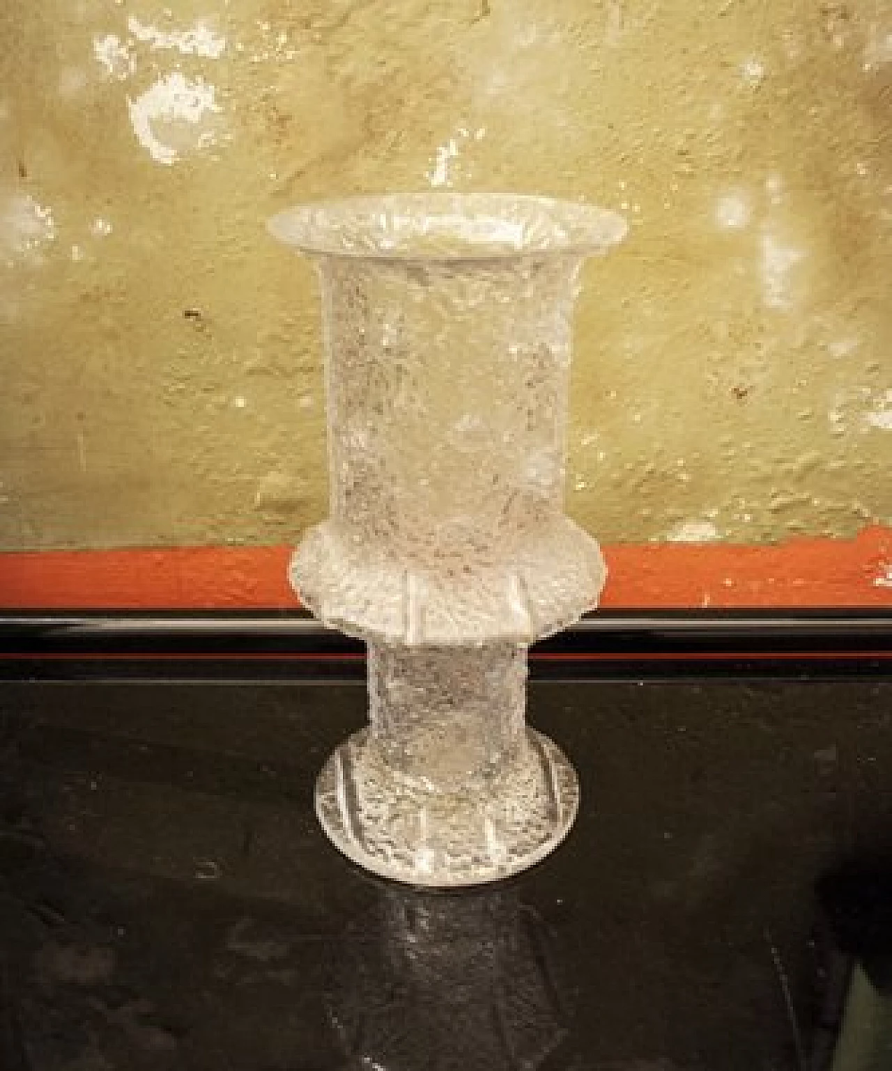 Glass candle holder by Timo Sarpaneva for Iittala, 1980s 3