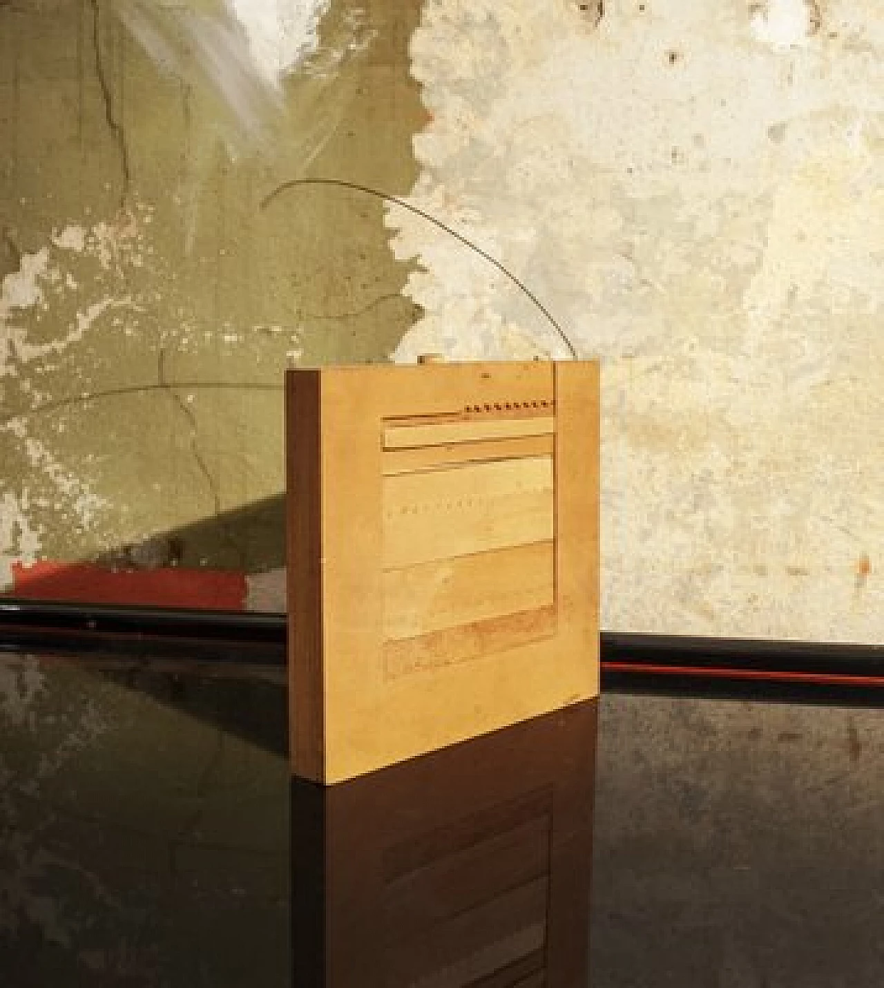 Loft, scultura ornamentale in legno e metallo, anni '70 2