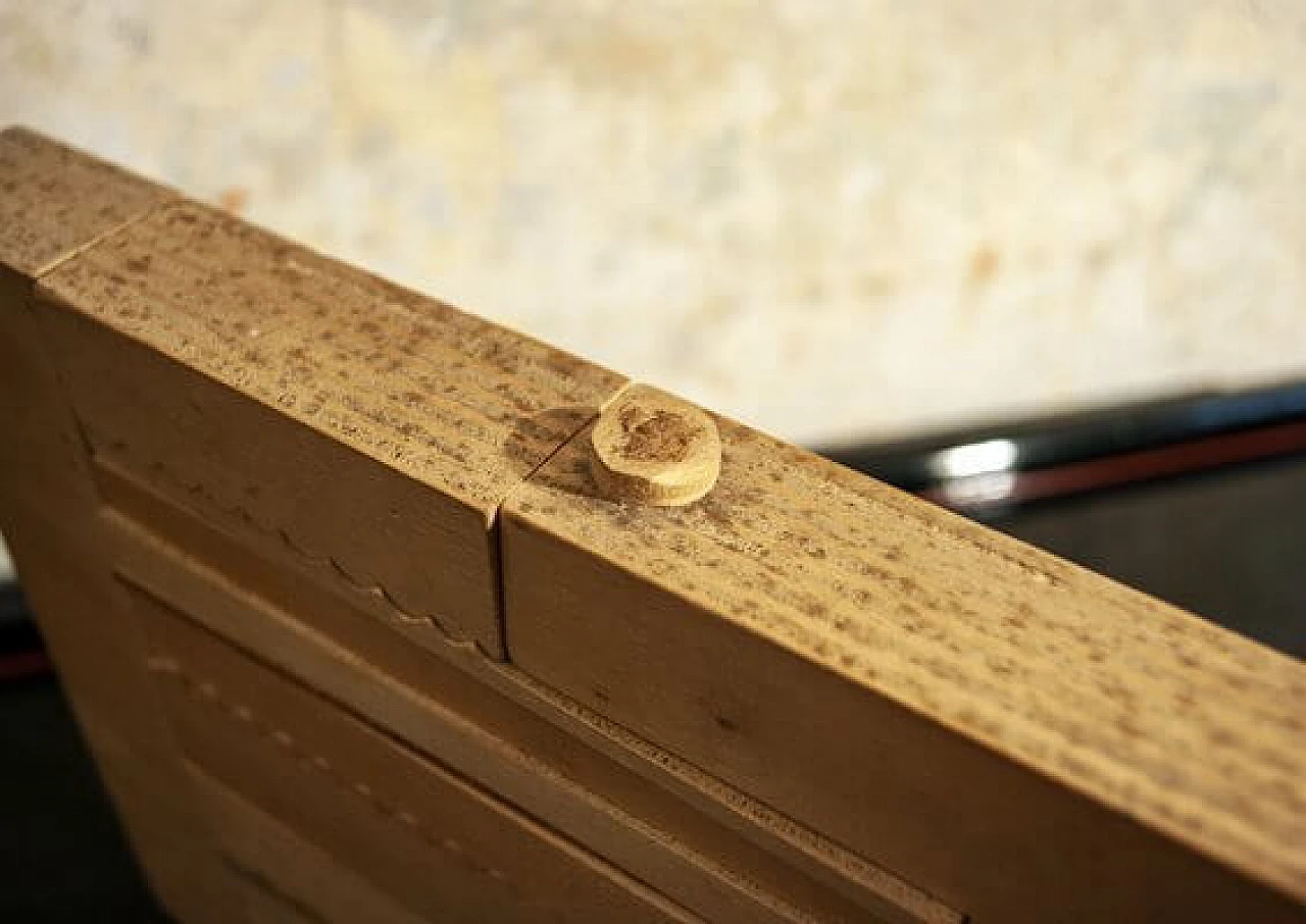 Loft, scultura ornamentale in legno e metallo, anni '70 5