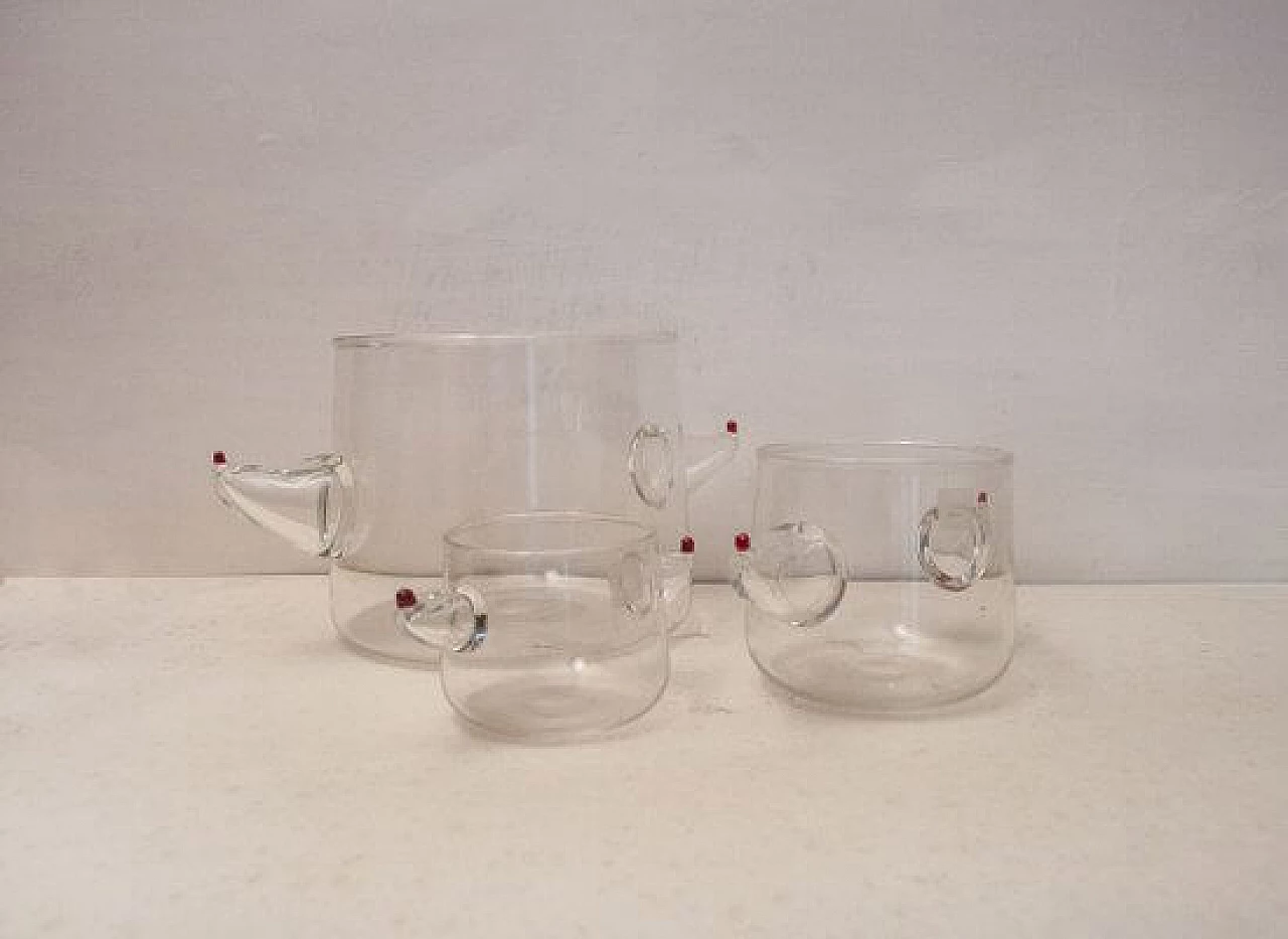 3 Murano glass vases by Noti Massari for Gamos, 1980s 1