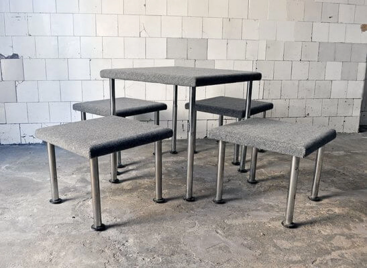 Talponia table & 4 stools by Roberto Gabetti & Aimaro Isola for ARBO, 1969 1