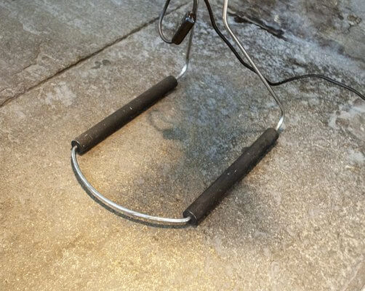 Lampada da terra regolabile con doppia luce in alluminio e plastica, anni '70 8