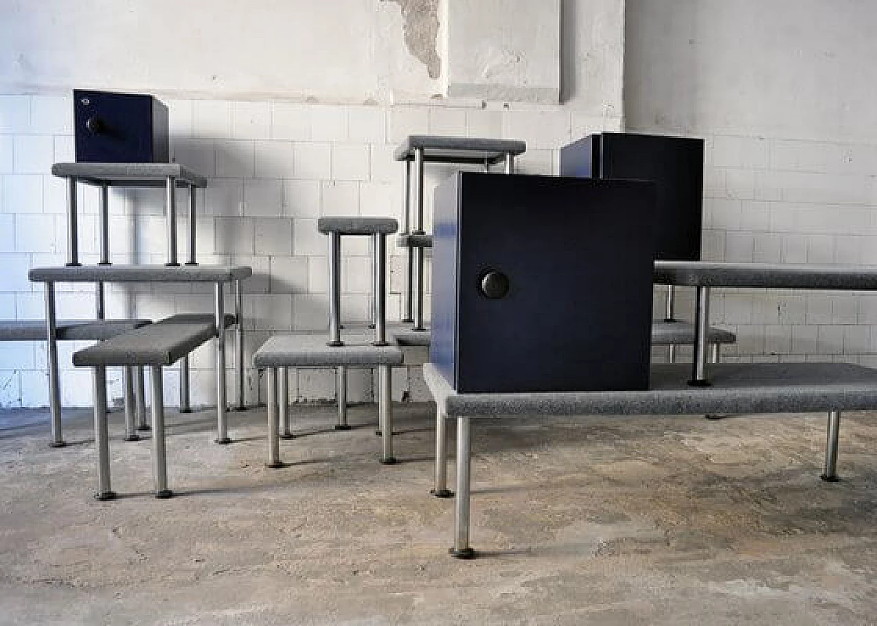 Talponia table & 4 stools by Roberto Gabetti & Aimaro Isola for ARBO, 1969 19