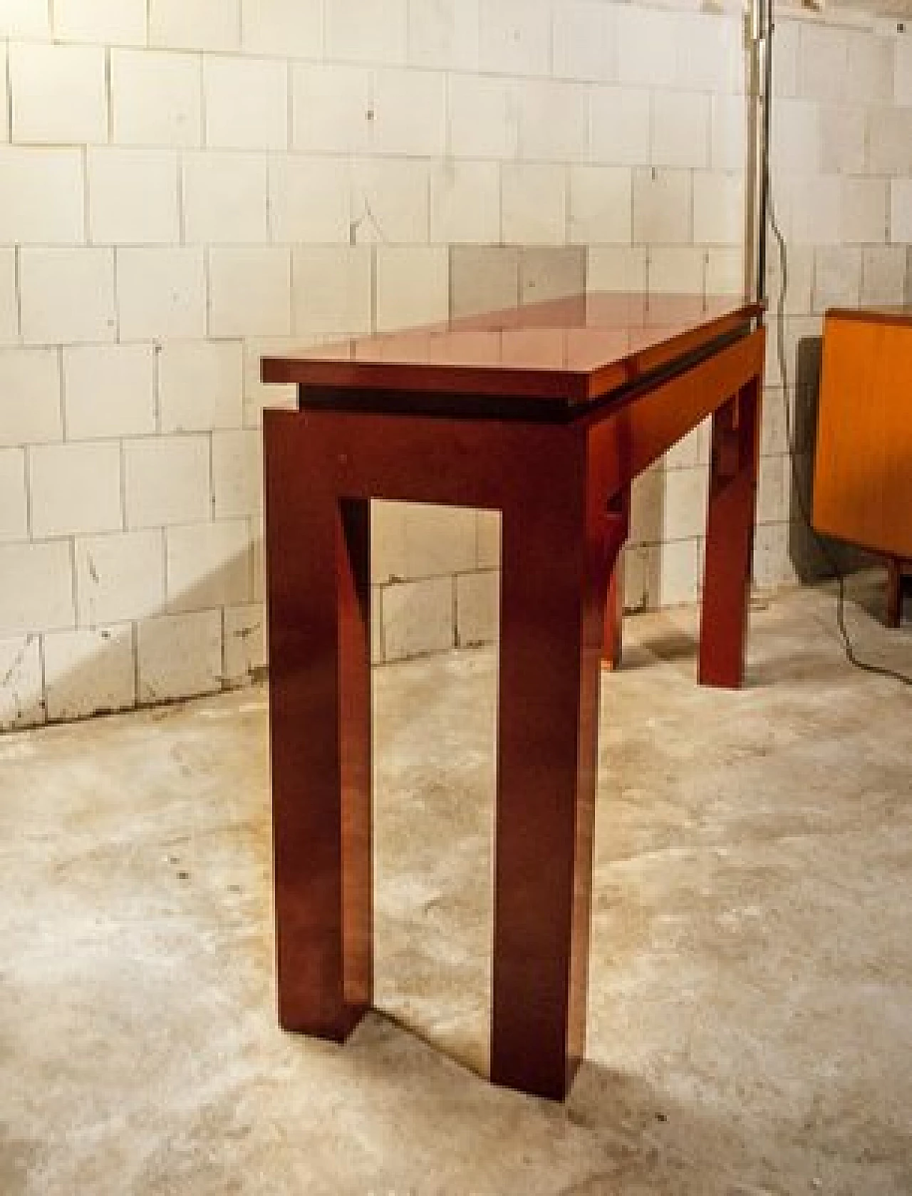 Consolle in legno rivestita in formica di Mario Sabot, anni '70 2