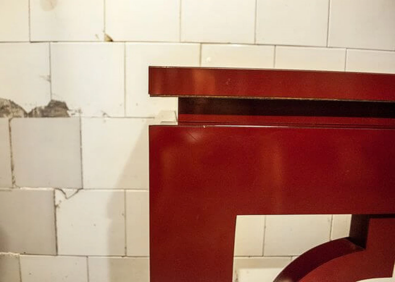 Consolle in legno rivestita in formica di Mario Sabot, anni '70 4