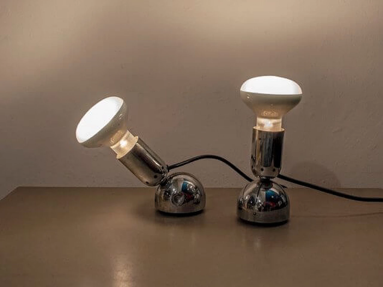 Pair of Pollux table lamps by Ingo Maurer, 1970s 2