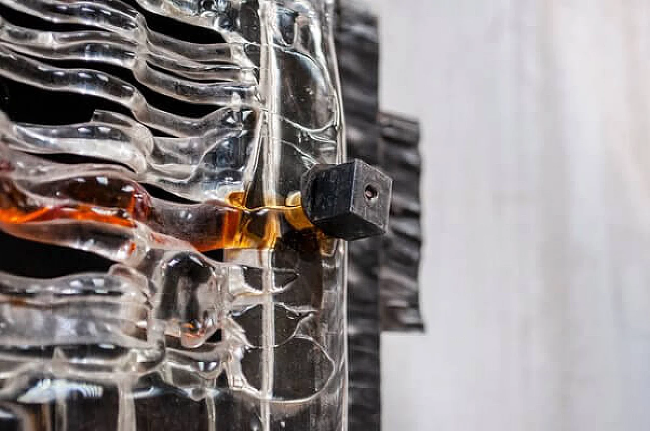 Applique in ferro e vetro di Murano, anni '60 5