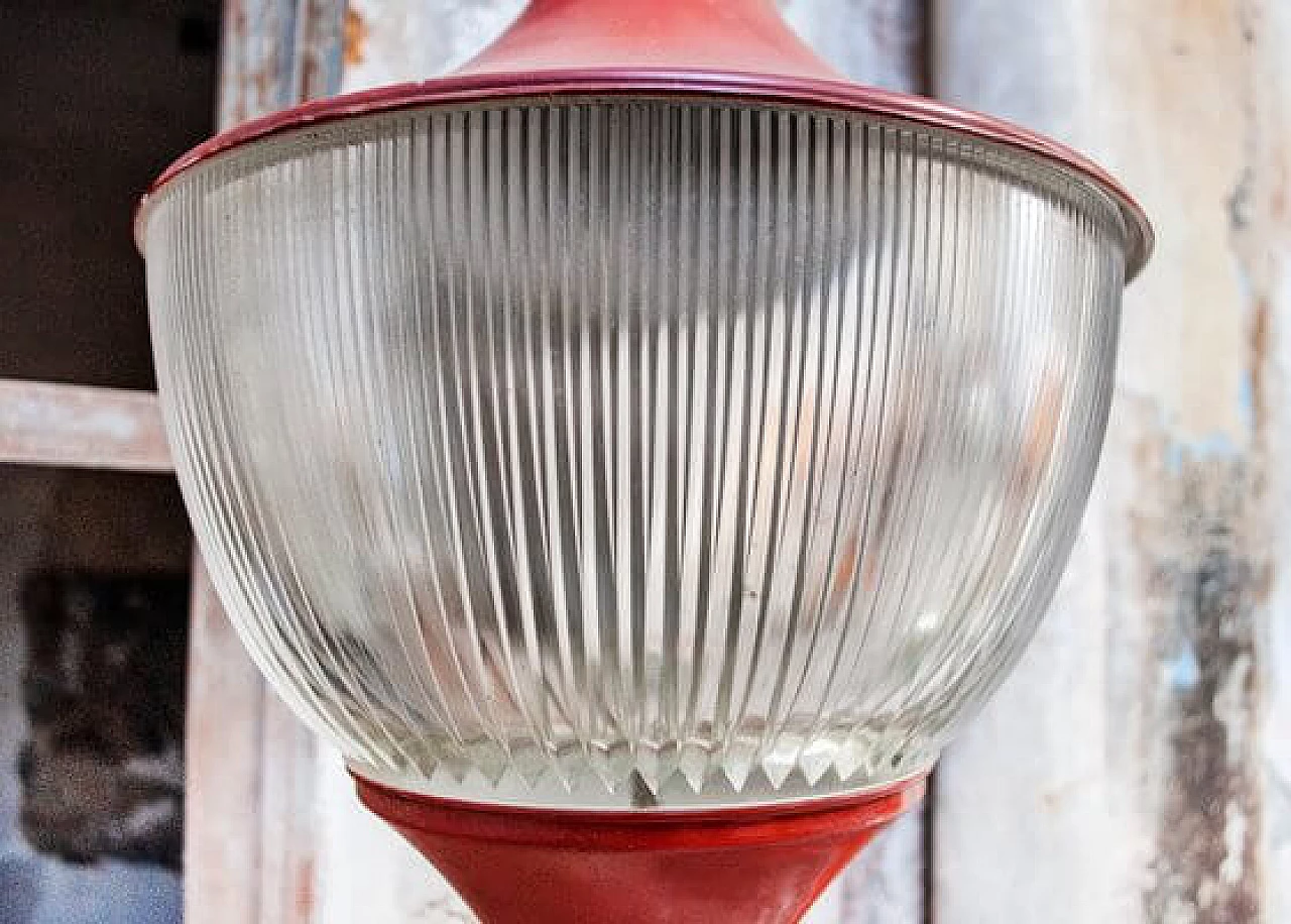 Ceiling Lamp in painted metal and molded glass by Sergio Mazza, 1960s 5