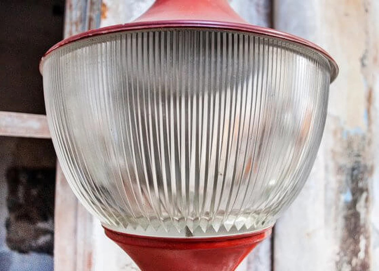 Lampada da soffitto metallo verniciato e vetro di Sergio Mazza, anni '60 5