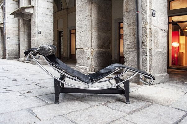 Corbusier Schienale Basculante Chaise Longue Lettura LC4 Chaise