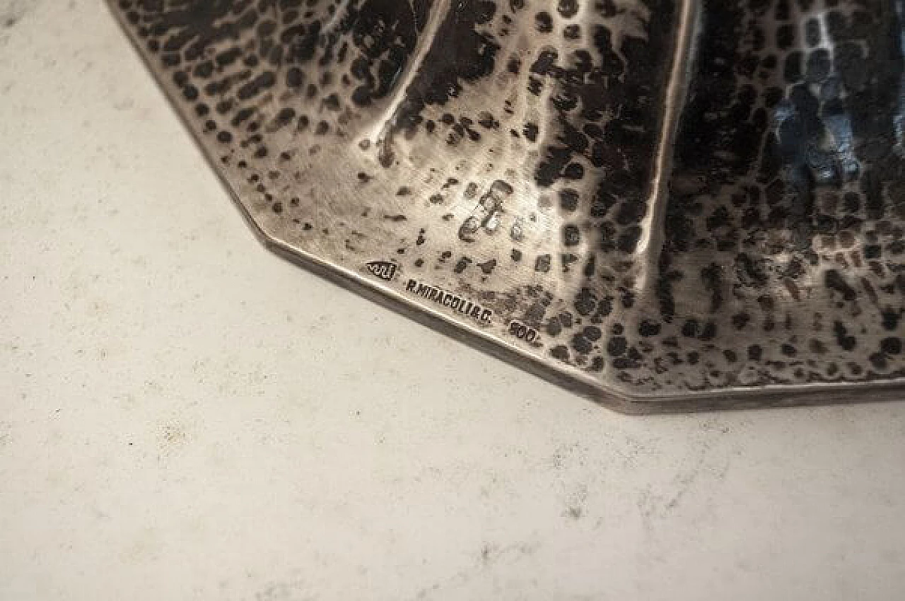 Vaso in argento di Romeo Miracoli Milano, anni '40 7