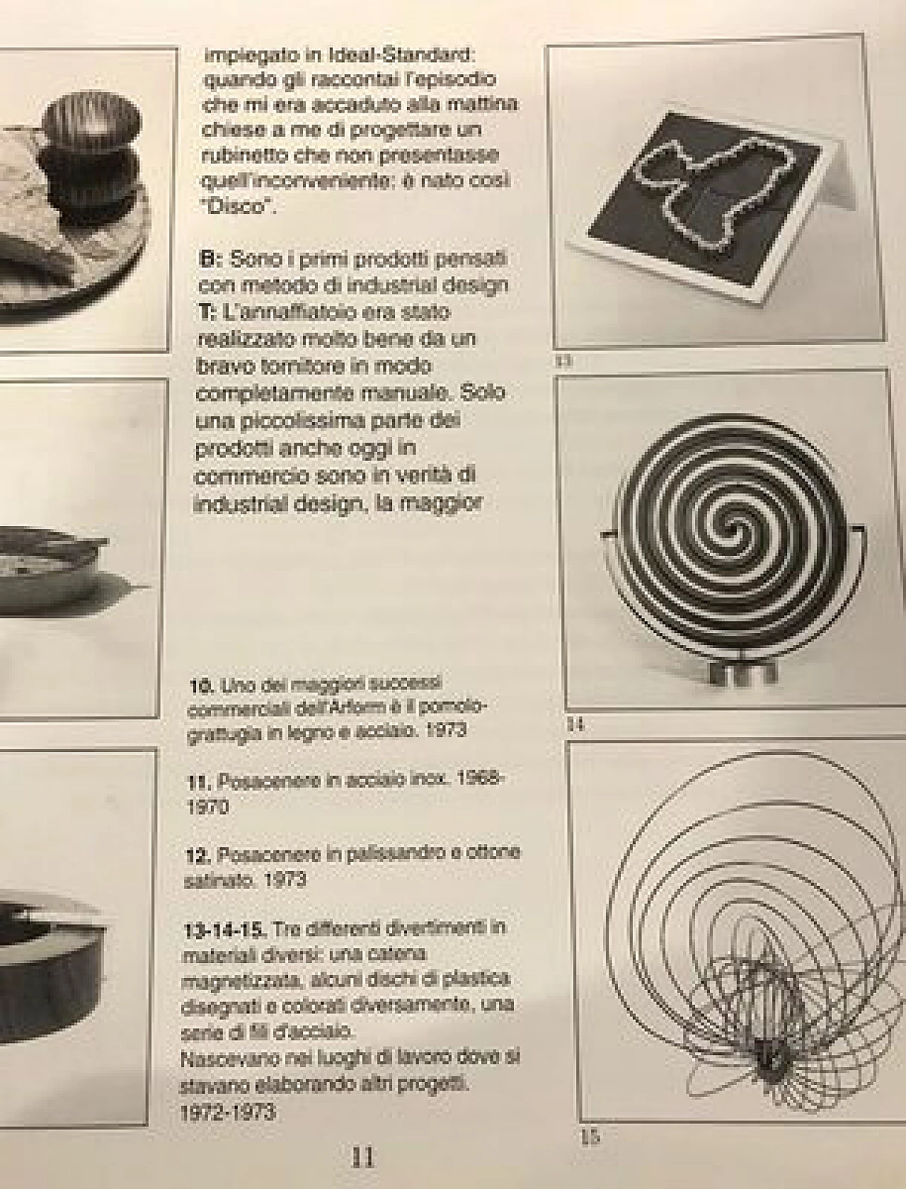 Paolo Tilche, scultura di catena magnetizzata su legno, anni '70 6