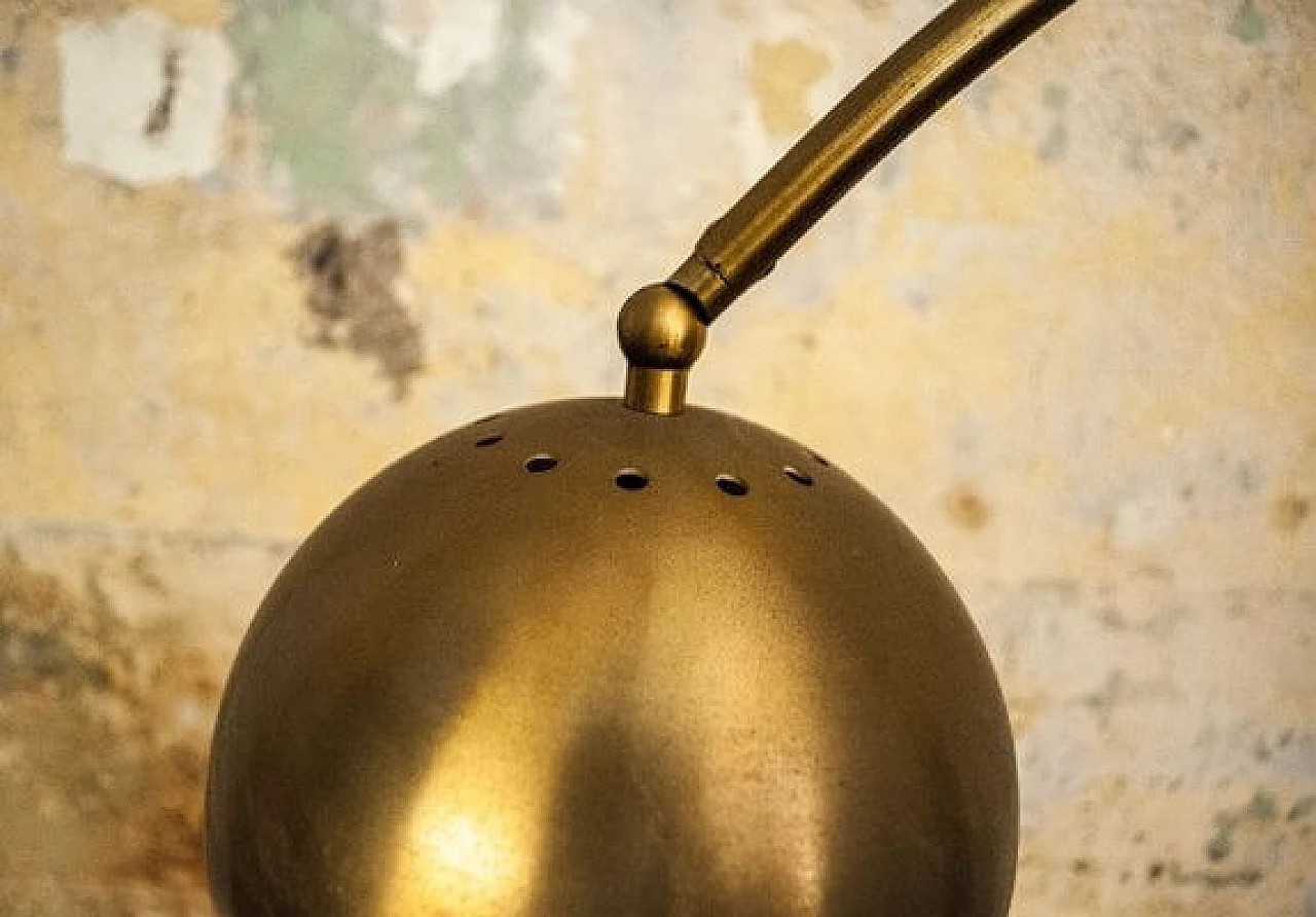 Brass floor lamp from Reggiani, 1970s 3