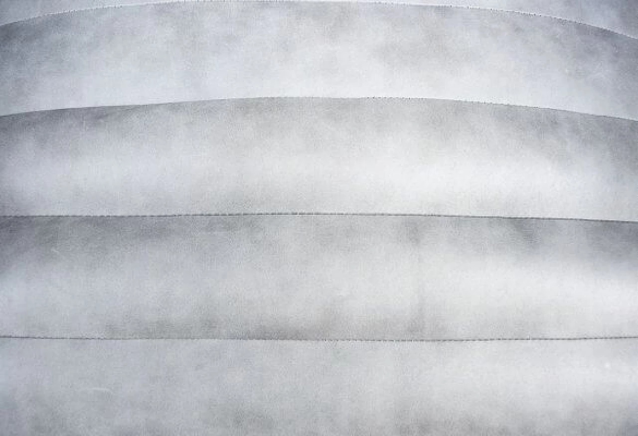 Poltrona in acciaio e pelle, anni '70 9