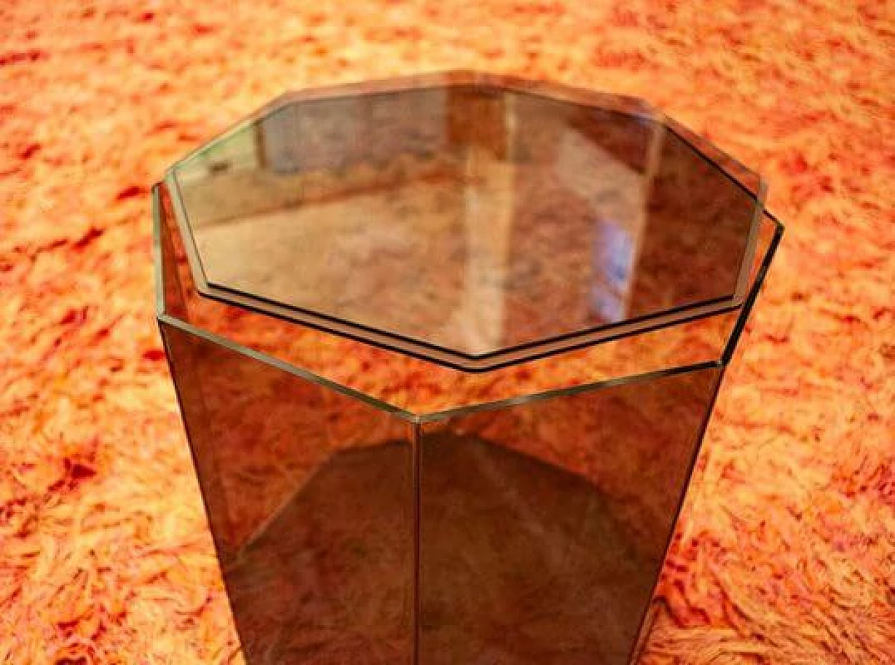 4 acrylic glass containers and baskets, 1970s 4