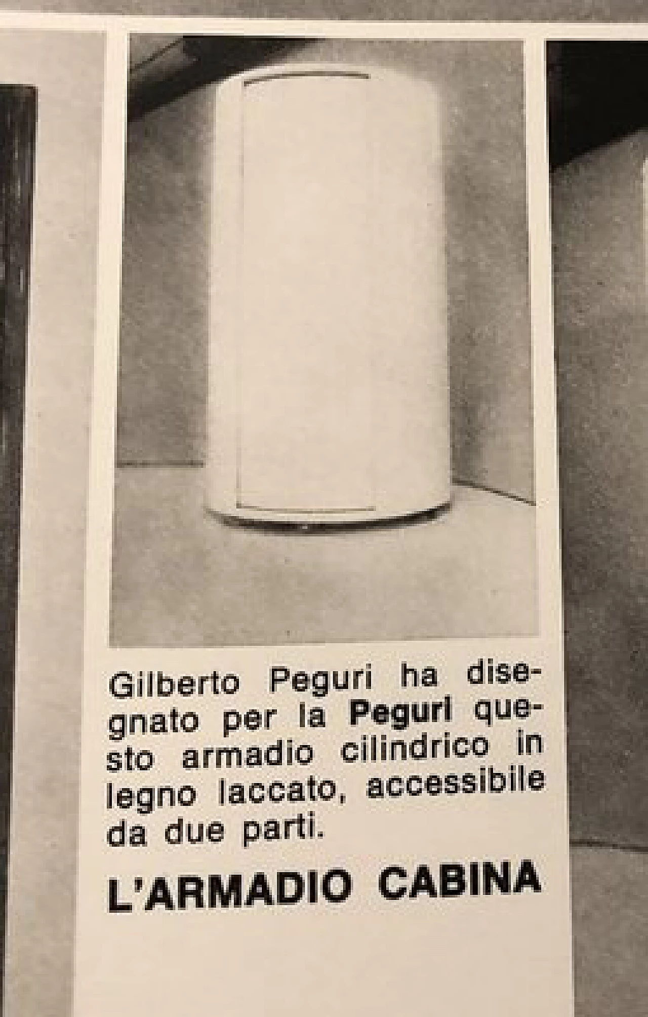 Mobiletto cilindrico di Gilberto Peguri per Peguri, anni '60 8