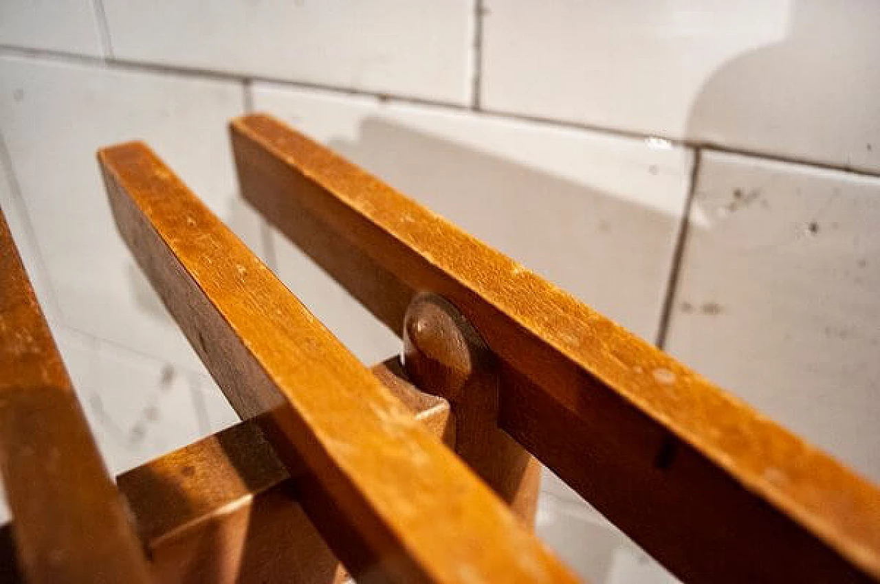 Panca in legno di noce, anni '50 7