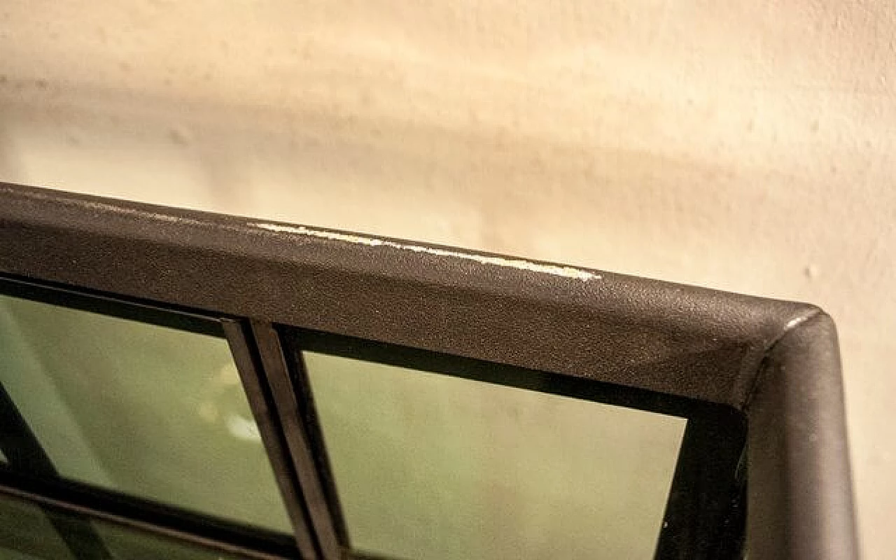 Carrello bar in ferro e vetro di Anna Anselmi per Bieffeplast, anni '80 8